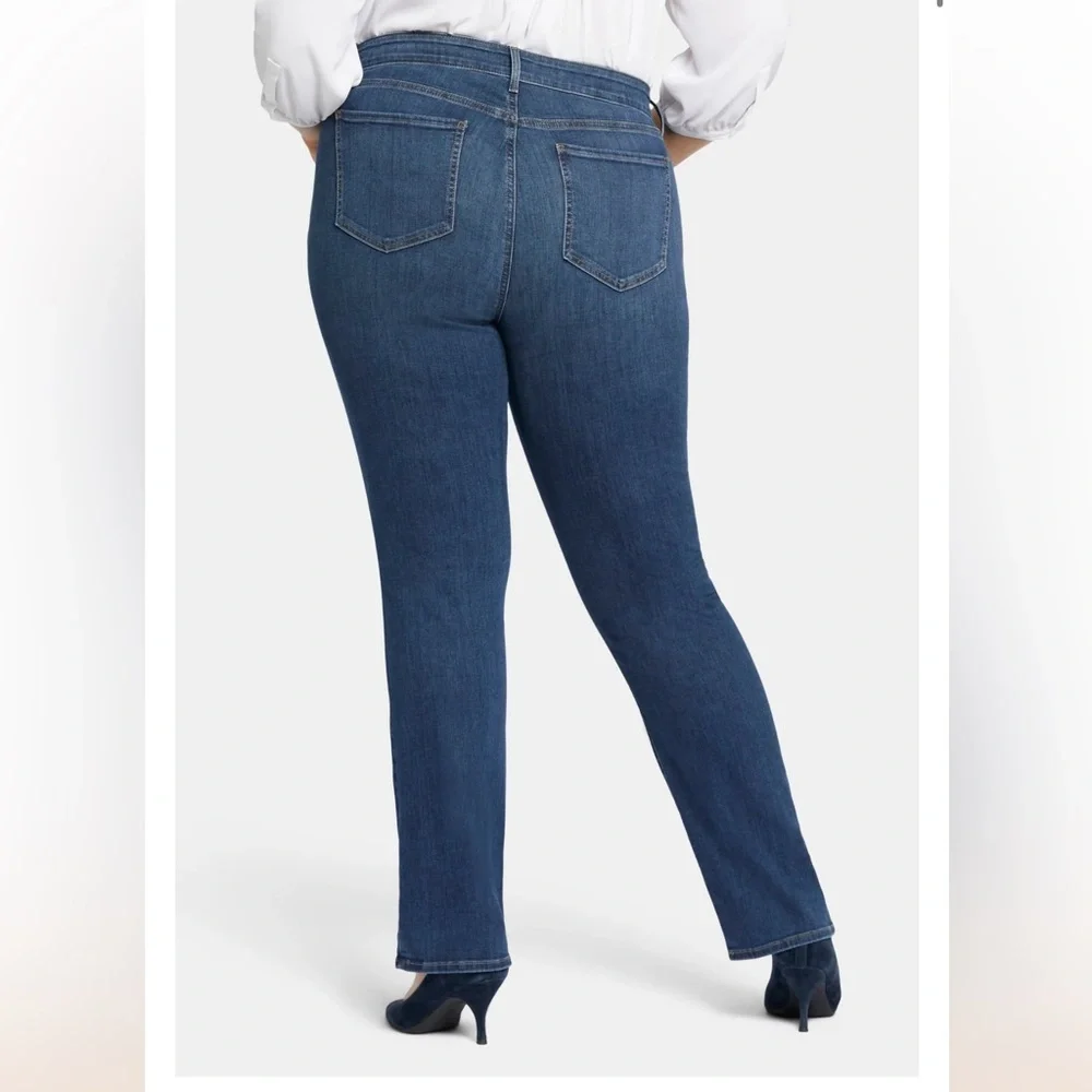 NYDJ Marilyn Straight Plus Size Denim Jeans - Picture 2 of 8